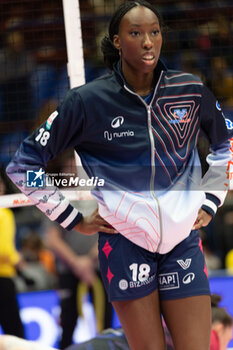 2024-11-22 - Paola Egonu (Numia VeroVolley Milano) during Volley Italian Championship Serie A Women 2024/25 match between Numia VeroVolley Milano and Prosecco Doc Imoco Conegliano at Unipol Forum, Assago (MI), Italy on November 22, 2024 - VERO VOLLEY MILANO VS PROSECCO DOC IMOCO CONEGLIANO - SERIE A1 WOMEN - VOLLEYBALL