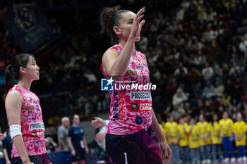 2024-11-22 - Gabriela Braga Guimaraes (Prosecco Doc Imoco Conegliano) during Volley Italian Championship Serie A Women 2024/25 match between Numia VeroVolley Milano and Prosecco Doc Imoco Conegliano at Unipol Forum, Assago (MI), Italy on November 22, 2024 - VERO VOLLEY MILANO VS PROSECCO DOC IMOCO CONEGLIANO - SERIE A1 WOMEN - VOLLEYBALL