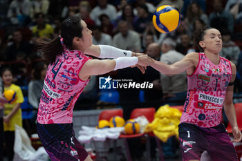 2024-11-22 - Ting Zhu (Prosecco Doc Imoco Conegliano) during Volley Italian Championship Serie A Women 2024/25 match between Numia VeroVolley Milano and Prosecco Doc Imoco Conegliano at Unipol Forum, Assago (MI), Italy on November 22, 2024 - VERO VOLLEY MILANO VS PROSECCO DOC IMOCO CONEGLIANO - SERIE A1 WOMEN - VOLLEYBALL