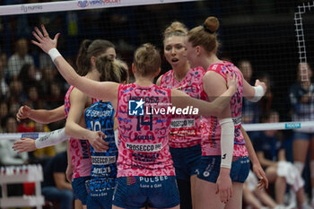 2024-11-22 - Players of Prosecco Doc Imoco Conegliano during Volley Italian Championship Serie A Women 2024/25 match between Numia VeroVolley Milano and Prosecco Doc Imoco Conegliano at Unipol Forum, Assago (MI), Italy on November 22, 2024 - VERO VOLLEY MILANO VS PROSECCO DOC IMOCO CONEGLIANO - SERIE A1 WOMEN - VOLLEYBALL