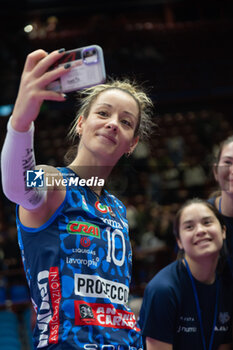 2024-11-22 - Monica De Gennaro (Prosecco Doc Imoco Conegliano) during Volley Italian Championship Serie A Women 2024/25 match between Numia VeroVolley Milano and Prosecco Doc Imoco Conegliano at Unipol Forum, Assago (MI), Italy on November 22, 2024 - VERO VOLLEY MILANO VS PROSECCO DOC IMOCO CONEGLIANO - SERIE A1 WOMEN - VOLLEYBALL