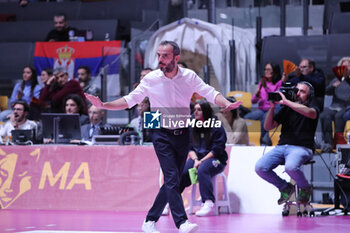 2024-11-23 - head coach Marco Gaspari (Savino del Bene Scandicci) - ROMA VOLLEY VS SAVINO DEL BENE SCANDICCI - SERIE A1 WOMEN - VOLLEYBALL