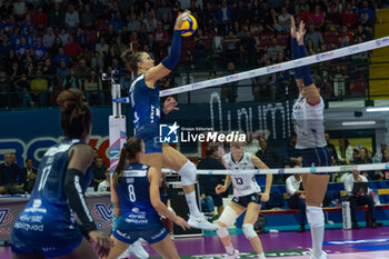 2024-10-16 - Anna Danesi (Numia VeroVolley Milano) during Volley Italian Championship Serie A Women 2024/25 between Numia VeroVolley Milano and Reale Mutua Fenera Chieri at Opiquad Arena, Monza, Italy on October 16, 2024 - VERO VOLLEY MILANO VS REALE MUTUA FENERA CHIERI '76 - SERIE A1 WOMEN - VOLLEYBALL