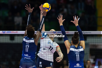 2024-10-16 - Martha Evodkia Anthouli (Fenera Chieri '76) during Volley Italian Championship Serie A Women 2024/25 between Numia VeroVolley Milano and Reale Mutua Fenera Chieri at Opiquad Arena, Monza, Italy on October 16, 2024 - VERO VOLLEY MILANO VS REALE MUTUA FENERA CHIERI '76 - SERIE A1 WOMEN - VOLLEYBALL