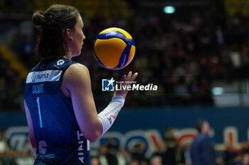 2024-10-16 - Helena Cazaute (Numia VeroVolley Milano) during Volley Italian Championship Serie A Women 2024/25 between Numia VeroVolley Milano and Reale Mutua Fenera Chieri at Opiquad Arena, Monza, Italy on October 16, 2024 - VERO VOLLEY MILANO VS REALE MUTUA FENERA CHIERI '76 - SERIE A1 WOMEN - VOLLEYBALL