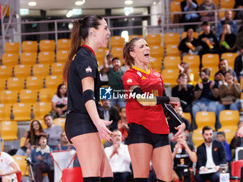 30/10/2024 - Giorgia Zannoni of Roma Volley Club, Claudia Provaroni of Roma Volley Club during the 5th round of the Serie A1 Women's Volleyball Championship between Roma Volley Club and Volley Bergamo on oct 30, 2024 at the Palazzetto dello Sport in Rome. - ROMA VOLLEY VS VOLLEY BERGAMO 1991 - SERIE A1 FEMMINILE - VOLLEY