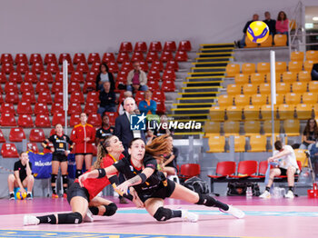 30/10/2024 - Giorgia Zannoni of Roma Volley Club, Claudia Provaroni of Roma Volley Club during the 5th round of the Serie A1 Women's Volleyball Championship between Roma Volley Club and Volley Bergamo on oct 30, 2024 at the Palazzetto dello Sport in Rome. - ROMA VOLLEY VS VOLLEY BERGAMO 1991 - SERIE A1 FEMMINILE - VOLLEY