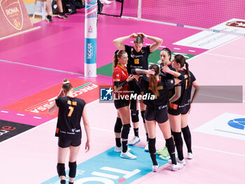 30/10/2024 - Roma Volley Club during the 5th round of the Serie A1 Women's Volleyball Championship between Roma Volley Club and Volley Bergamo on oct 30, 2024 at the Palazzetto dello Sport in Rome. - ROMA VOLLEY VS VOLLEY BERGAMO 1991 - SERIE A1 FEMMINILE - VOLLEY