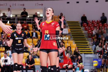 30/10/2024 - Giorgia Zannoni of Roma Volley Club, Gabriela Orvosova of Roma Volley Club during the 5th round of the Serie A1 Women's Volleyball Championship between Roma Volley Club and Volley Bergamo on oct 30, 2024 at the Palazzetto dello Sport in Rome. - ROMA VOLLEY VS VOLLEY BERGAMO 1991 - SERIE A1 FEMMINILE - VOLLEY