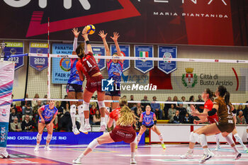 2024-11-17 - Rebecca Piva #4 of UYBA Eurotek Volley Busto Arsizio seen in action during Volley Serie A women 2024/25 match between UYBA Eurotek Volley Busto Arsizio and Igor Gorgonzola Novara at E-Work Arena. Final score UYBA Eurotek Volley Busto Arsizio 3 | 0 Igor Gorgonzola Novara - UYBA VOLLEY BUSTO ARSIZIO VS IGOR GORGONZOLA NOVARA - SERIE A1 WOMEN - VOLLEYBALL