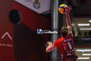 2024-11-17 - Silke Van Avermaet #6 of UYBA Eurotek Volley Busto Arsizio seen in action during Volley Serie A women 2024/25 match between UYBA Eurotek Volley Busto Arsizio and Igor Gorgonzola Novara at E-Work Arena. Final score UYBA Eurotek Volley Busto Arsizio 3 | 0 Igor Gorgonzola Novara - UYBA VOLLEY BUSTO ARSIZIO VS IGOR GORGONZOLA NOVARA - SERIE A1 WOMEN - VOLLEYBALL