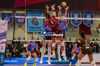 2024-11-17 - Rebecca Piva #4 of UYBA Eurotek Volley Busto Arsizio seen in action during Volley Serie A women 2024/25 match between UYBA Eurotek Volley Busto Arsizio and Igor Gorgonzola Novara at E-Work Arena. Final score UYBA Eurotek Volley Busto Arsizio 3 | 0 Igor Gorgonzola Novara - UYBA VOLLEY BUSTO ARSIZIO VS IGOR GORGONZOLA NOVARA - SERIE A1 WOMEN - VOLLEYBALL