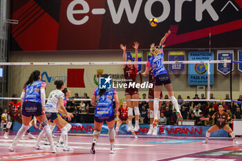 2024-11-17 - Tatiana Tolok #17 of Igor Gorgonzola Novara seen in action during Volley Serie A women 2024/25 match between UYBA Eurotek Volley Busto Arsizio and Igor Gorgonzola Novara at E-Work Arena. Final score UYBA Eurotek Volley Busto Arsizio 3 | 0 Igor Gorgonzola Novara - UYBA VOLLEY BUSTO ARSIZIO VS IGOR GORGONZOLA NOVARA - SERIE A1 WOMEN - VOLLEYBALL