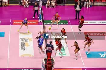 2024-11-17 - Laura Kunzler #14 of UYBA Eurotek Volley Busto Arsizio seen in action during Volley Serie A women 2024/25 match between UYBA Eurotek Volley Busto Arsizio and Igor Gorgonzola Novara at E-Work Arena. Final score UYBA Eurotek Volley Busto Arsizio 3 | 0 Igor Gorgonzola Novara - UYBA VOLLEY BUSTO ARSIZIO VS IGOR GORGONZOLA NOVARA - SERIE A1 WOMEN - VOLLEYBALL