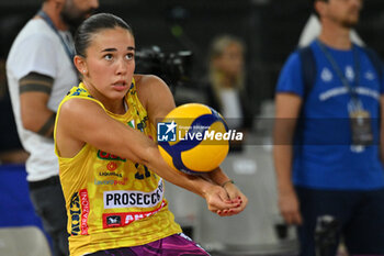 2024-09-28 - Elena Arici of Prosecco Doc Imoco Conegliano during the Supercoppa Fineco Lega Volley Femminile between Prosecco Doc Imoco Conegliano Vs Vero Volley Milano at Palazzo dello Sport on September 28, 2024 in Rome, Italy. - PROSECCO DOC IMOCO CONEGLIANO VS VERO VOLLEY MILANO - WOMEN SUPERCOPPA - VOLLEYBALL