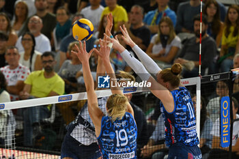 2024-09-28 - Nika Daalderop of Vero Volley Milano in action during the Supercoppa Fineco Lega Volley Femminile between Prosecco Doc Imoco Conegliano Vs Vero Volley Milano at Palazzo dello Sport on September 28, 2024 in Rome, Italy. - PROSECCO DOC IMOCO CONEGLIANO VS VERO VOLLEY MILANO - WOMEN SUPERCOPPA - VOLLEYBALL