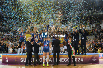 2024-09-28 - Prosecco Doc Imoco Conegliano during the Supercoppa Fineco Lega Volley Femminile between Prosecco Doc Imoco Conegliano Vs Vero Volley Milano at Palazzo dello Sport on September 28, 2024 in Rome, Italy. - PROSECCO DOC IMOCO CONEGLIANO VS VERO VOLLEY MILANO - WOMEN SUPERCOPPA - VOLLEYBALL