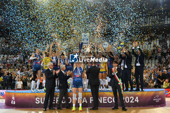 2024-09-28 - Prosecco Doc Imoco Conegliano during the Supercoppa Fineco Lega Volley Femminile between Prosecco Doc Imoco Conegliano Vs Vero Volley Milano at Palazzo dello Sport on September 28, 2024 in Rome, Italy. - PROSECCO DOC IMOCO CONEGLIANO VS VERO VOLLEY MILANO - WOMEN SUPERCOPPA - VOLLEYBALL