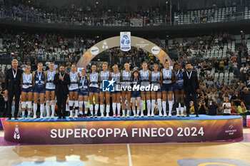 2024-09-28 - Vero Volley Milano during the Supercoppa Fineco Lega Volley Femminile between Prosecco Doc Imoco Conegliano Vs Vero Volley Milano at Palazzo dello Sport on September 28, 2024 in Rome, Italy. - PROSECCO DOC IMOCO CONEGLIANO VS VERO VOLLEY MILANO - WOMEN SUPERCOPPA - VOLLEYBALL