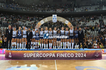 2024-09-28 - Vero Volley Milano during the Supercoppa Fineco Lega Volley Femminile between Prosecco Doc Imoco Conegliano Vs Vero Volley Milano at Palazzo dello Sport on September 28, 2024 in Rome, Italy. - PROSECCO DOC IMOCO CONEGLIANO VS VERO VOLLEY MILANO - WOMEN SUPERCOPPA - VOLLEYBALL