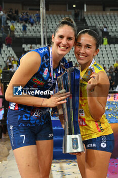 2024-09-28 - Katja Eckl and Elena Arici of Prosecco Doc Imoco Conegliano during the Supercoppa Fineco Lega Volley Femminile between Prosecco Doc Imoco Conegliano Vs Vero Volley Milano at Palazzo dello Sport on September 28, 2024 in Rome, Italy. - PROSECCO DOC IMOCO CONEGLIANO VS VERO VOLLEY MILANO - WOMEN SUPERCOPPA - VOLLEYBALL