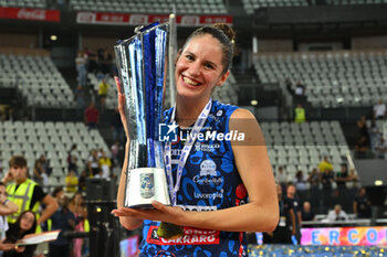 2024-09-28 - Katja Eckl of Prosecco Doc Imoco Conegliano during the Supercoppa Fineco Lega Volley Femminile between Prosecco Doc Imoco Conegliano Vs Vero Volley Milano at Palazzo dello Sport on September 28, 2024 in Rome, Italy. - PROSECCO DOC IMOCO CONEGLIANO VS VERO VOLLEY MILANO - WOMEN SUPERCOPPA - VOLLEYBALL