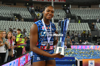 2024-09-28 - Merit Adigwe of Prosecco Doc Imoco Conegliano during the Supercoppa Fineco Lega Volley Femminile between Prosecco Doc Imoco Conegliano Vs Vero Volley Milano at Palazzo dello Sport on September 28, 2024 in Rome, Italy. - PROSECCO DOC IMOCO CONEGLIANO VS VERO VOLLEY MILANO - WOMEN SUPERCOPPA - VOLLEYBALL