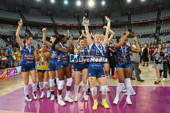 2024-09-28 - Prosecco Doc Imoco Conegliano during the Supercoppa Fineco Lega Volley Femminile between Prosecco Doc Imoco Conegliano Vs Vero Volley Milano at Palazzo dello Sport on September 28, 2024 in Rome, Italy. - PROSECCO DOC IMOCO CONEGLIANO VS VERO VOLLEY MILANO - WOMEN SUPERCOPPA - VOLLEYBALL