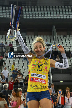 2024-09-28 - Monica De Gennaro of Prosecco Doc Imoco Conegliano during the Supercoppa Fineco Lega Volley Femminile between Prosecco Doc Imoco Conegliano Vs Vero Volley Milano at Palazzo dello Sport on September 28, 2024 in Rome, Italy. - PROSECCO DOC IMOCO CONEGLIANO VS VERO VOLLEY MILANO - WOMEN SUPERCOPPA - VOLLEYBALL