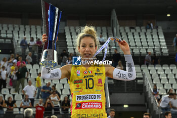 2024-09-28 - Monica De Gennaro of Prosecco Doc Imoco Conegliano during the Supercoppa Fineco Lega Volley Femminile between Prosecco Doc Imoco Conegliano Vs Vero Volley Milano at Palazzo dello Sport on September 28, 2024 in Rome, Italy. - PROSECCO DOC IMOCO CONEGLIANO VS VERO VOLLEY MILANO - WOMEN SUPERCOPPA - VOLLEYBALL