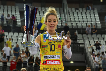 2024-09-28 - Monica De Gennaro of Prosecco Doc Imoco Conegliano during the Supercoppa Fineco Lega Volley Femminile between Prosecco Doc Imoco Conegliano Vs Vero Volley Milano at Palazzo dello Sport on September 28, 2024 in Rome, Italy. - PROSECCO DOC IMOCO CONEGLIANO VS VERO VOLLEY MILANO - WOMEN SUPERCOPPA - VOLLEYBALL