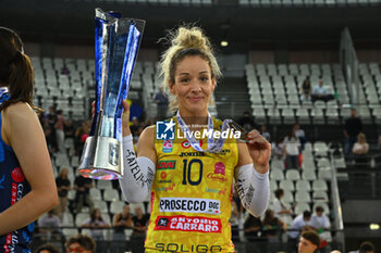 2024-09-28 - Monica De Gennaro of Prosecco Doc Imoco Conegliano during the Supercoppa Fineco Lega Volley Femminile between Prosecco Doc Imoco Conegliano Vs Vero Volley Milano at Palazzo dello Sport on September 28, 2024 in Rome, Italy. - PROSECCO DOC IMOCO CONEGLIANO VS VERO VOLLEY MILANO - WOMEN SUPERCOPPA - VOLLEYBALL