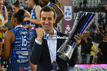 2024-09-28 - Daniele Santarelli head coach of Prosecco Doc Imoco Conegliano during the Supercoppa Fineco Lega Volley Femminile between Prosecco Doc Imoco Conegliano Vs Vero Volley Milano at Palazzo dello Sport on September 28, 2024 in Rome, Italy. - PROSECCO DOC IMOCO CONEGLIANO VS VERO VOLLEY MILANO - WOMEN SUPERCOPPA - VOLLEYBALL