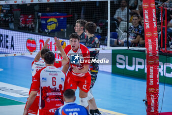 2024-09-21 - 23 Alessandro Bovolenta (Gas Sales Bluenergy Piacenza) exultation - SIR SUSA VIM PERUGIA VS GAS SALES BLUENERGY PIACENZA - SUPERCOPPA - VOLLEYBALL