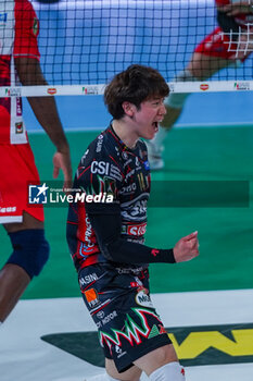 2024-09-21 - 14 Yuki Ishikawa (Sir Susa Vim Perugia) exultation - SIR SUSA VIM PERUGIA VS GAS SALES BLUENERGY PIACENZA - SUPERCOPPA - VOLLEYBALL