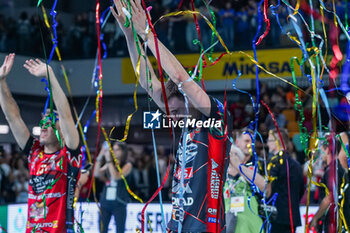 2024-09-21 - Simone Giannelli (Sir Susa Vim Perugia) celebrates - SIR SUSA VIM PERUGIA VS GAS SALES BLUENERGY PIACENZA - SUPERCOPPA - VOLLEYBALL