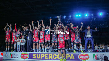 2024-09-22 - Perugia celebrates the victory - FINAL - SIR SUSA VIM PERUGIA VS ITAS TRENTINO - SUPERCOPPA - VOLLEYBALL