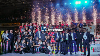 2024-09-22 - Perugia celebrates the victory - FINAL - SIR SUSA VIM PERUGIA VS ITAS TRENTINO - SUPERCOPPA - VOLLEYBALL