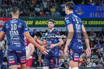 2024-09-22 - 15 Daniele Lavia (Itas Trentino) happiness - FINAL - SIR SUSA VIM PERUGIA VS ITAS TRENTINO - SUPERCOPPA - VOLLEYBALL