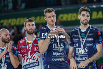 2024-09-22 - 4 Jan Kozamernik (Itas Trentino) with medal - FINAL - SIR SUSA VIM PERUGIA VS ITAS TRENTINO - SUPERCOPPA - VOLLEYBALL