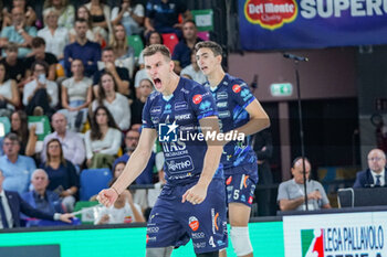 2024-09-22 - 4 Jan Kozamernik (Itas Trentino) exultation - FINAL - SIR SUSA VIM PERUGIA VS ITAS TRENTINO - SUPERCOPPA - VOLLEYBALL