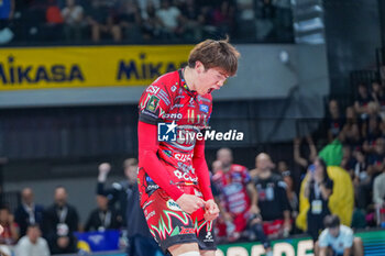 2024-09-22 - 14 Yuki Ishikawa (Sir Susa Vim Perugia) exultation - FINAL - SIR SUSA VIM PERUGIA VS ITAS TRENTINO - SUPERCOPPA - VOLLEYBALL