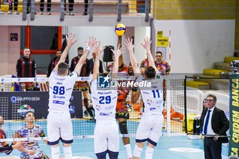 2024-02-14 - (Cisterna Volley) Peric, Nedeljkovic, Faure - CISTERNA VOLLEY VS SIR SAFETY SUSA VIM PERUGIA - SUPERLEAGUE SERIE A - VOLLEYBALL