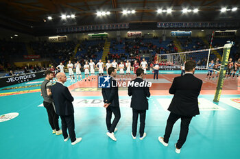 2024-02-18 - Cisterna Volley's players take to the volleyball court - CUCINE LUBE CIVITANOVA VS CISTERNA VOLLEY - SUPERLEAGUE SERIE A - VOLLEYBALL