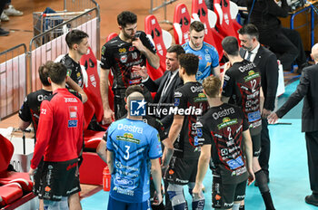 2024-03-06 - Cucine Lube Civitanova team time out - PLAYOFF - CUCINE LUBE CIVITANOVA VS MINE VERO VOLLEY MONZA - SUPERLEAGUE SERIE A - VOLLEYBALL