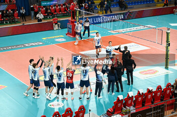 2024-03-06 - Mint Vero Volley Monza's players take to the volleyball court - PLAYOFF - CUCINE LUBE CIVITANOVA VS MINE VERO VOLLEY MONZA - SUPERLEAGUE SERIE A - VOLLEYBALL