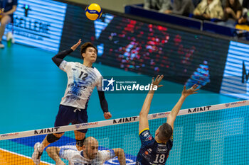 2024-04-03 - Ran Takahashi (Vero Volley Monza) during the Playoff Semifinal game2 Serie A1 Men's Volleyball Championship between Mint Vero Volley Monza vs Itas Trentino at Opiquad Arena, Monza, Italy on April 3, 2023 - PLAYOFF - MINT VERO VOLLEY MONZA VS ITAS TRENTINO - SUPERLEAGUE SERIE A - VOLLEYBALL