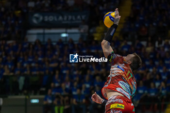 2024-04-28 - Oleh Plotnytskyi (Sir Safety Perugia) during the game4 of Final SuperLega Italian Volleyball Championship between Mint Vero Volley Monza vs Sir Safety Susa Perugia at Opiquad Arena, Monza, Italy on April 28, 2024
 - PLAYOFF - FINAL - MINT VERO VOLLEY MONZA VS SIR SUSA VIM PERUGIA - SUPERLEAGUE SERIE A - VOLLEYBALL