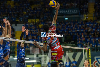 2024-04-28 - Wilfredo Leon Venero (Sir Safety Perugia) during the game4 of Final SuperLega Italian Volleyball Championship between Mint Vero Volley Monza vs Sir Safety Susa Perugia at Opiquad Arena, Monza, Italy on April 28, 2024
 - PLAYOFF - FINAL - MINT VERO VOLLEY MONZA VS SIR SUSA VIM PERUGIA - SUPERLEAGUE SERIE A - VOLLEYBALL