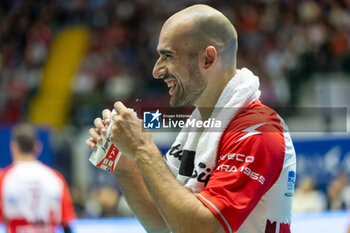 2024-10-05 - Galassi Gianluca (Gas Sales Bluenergy Piacenza) during Serie A1 Men's Volleyball Championship between Mint Vero Volley Monza vs Gas Sales Piacenza at Opiquad Arena, Monza, Italy on October 5, 2024 - VERO VOLLEY MONZA VS GAS SALES BLUENERGY PIACENZA - SUPERLEAGUE SERIE A - VOLLEYBALL